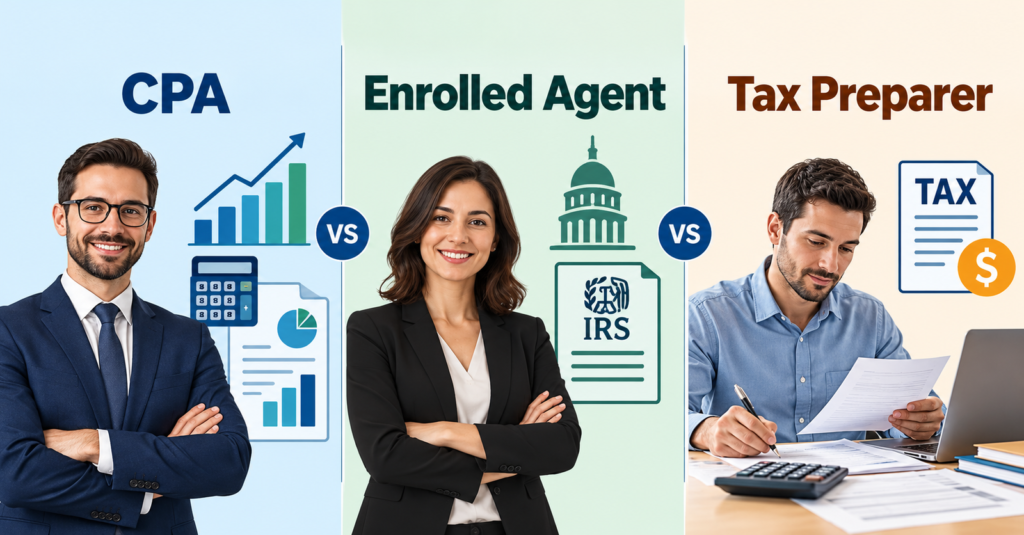 CPA vs Enrolled Agent vs Tax Preparer