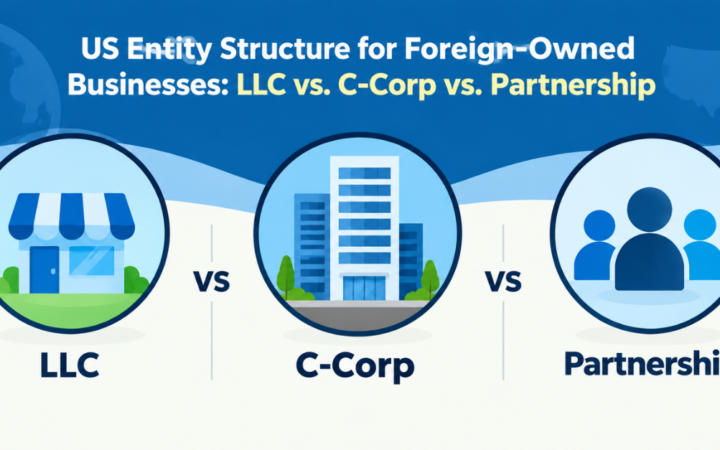 US entity structure LLC vs C-Corp foreign owner